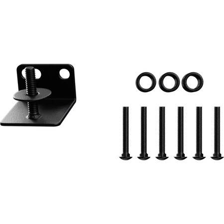 Ekena Millwork Barnfold 2-Door Adapter Kit, Matte Black GB6007M4K2MB